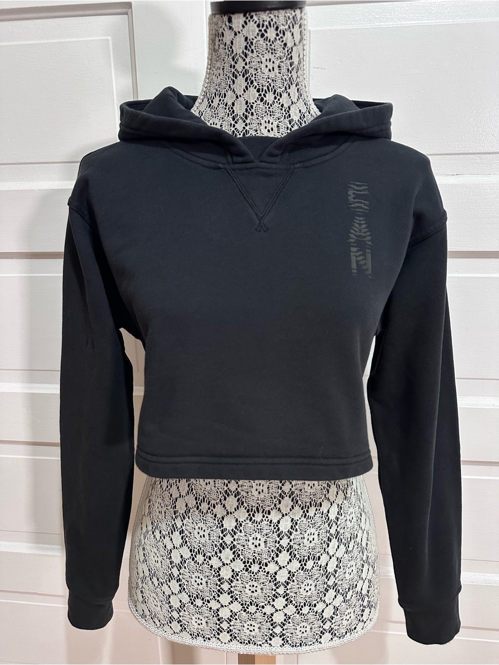 Lululemon All Yours Cropped Oversized Hoodie Size 4 Team Canada 🇨🇦 Black $128